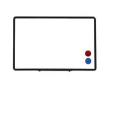 OBASIX® Superior Series White Board 1.5x2 Feet Magnetic | Heavy Aluminium Frame Black SMWBPCB4560